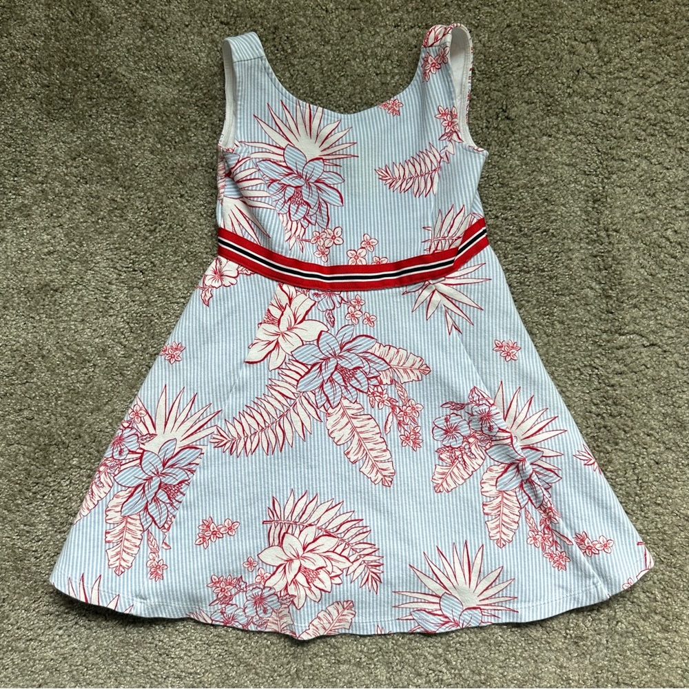 Janie and Jack  size 6 Floral Blue and Red Dress